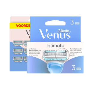Gillette Venus Intimate scheermesjes 2 front transparent
