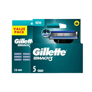 Gillette Mach3 scheermesjes 2 front transparent